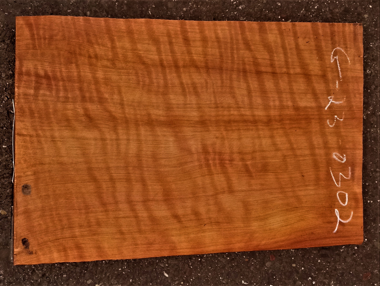 quilted redwood | guitar blank | DIY wood crafts | turning | g23-0302
