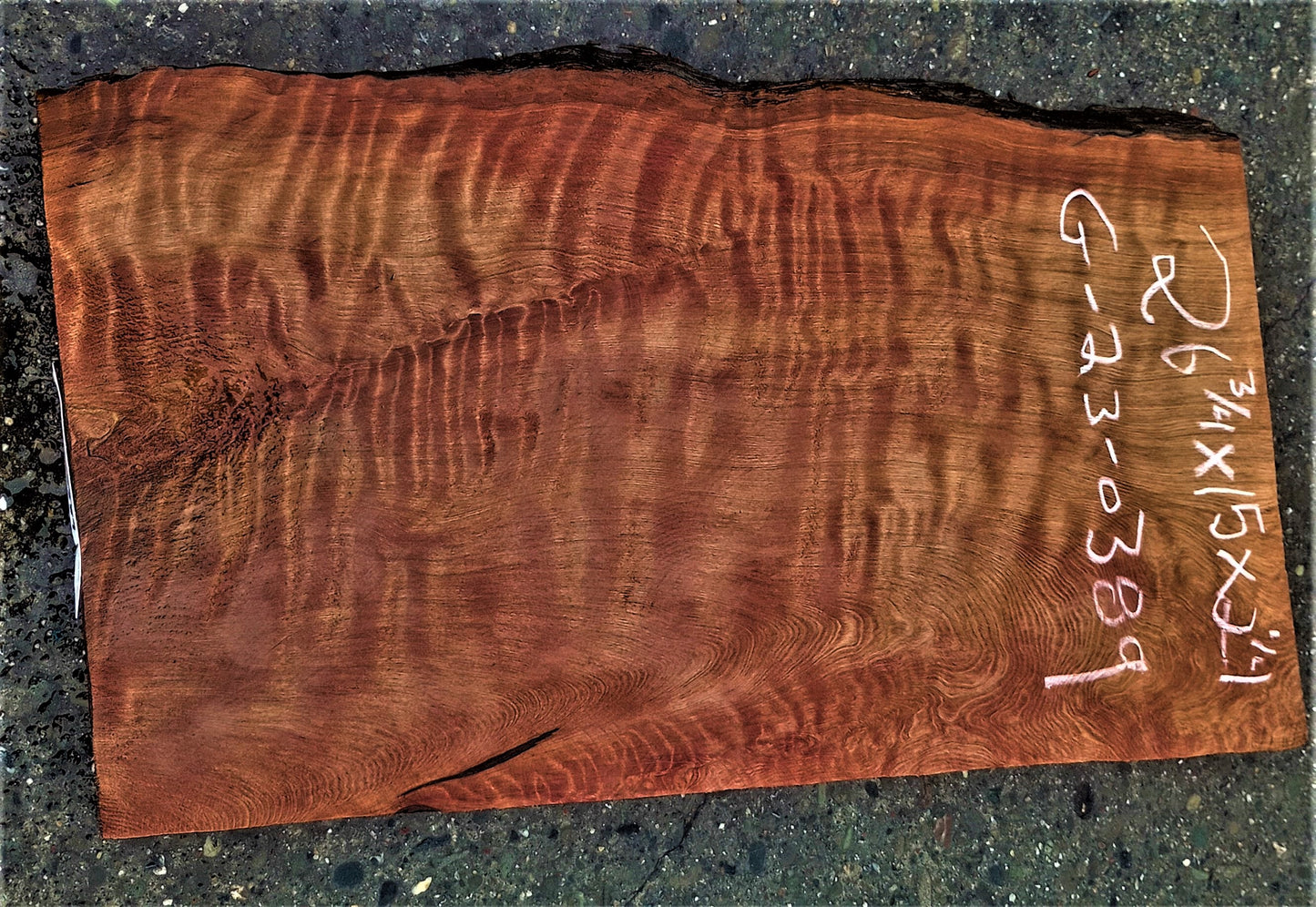 quilted Redwood | old growth | Guitar blank | DIY wood craft | g23-0389