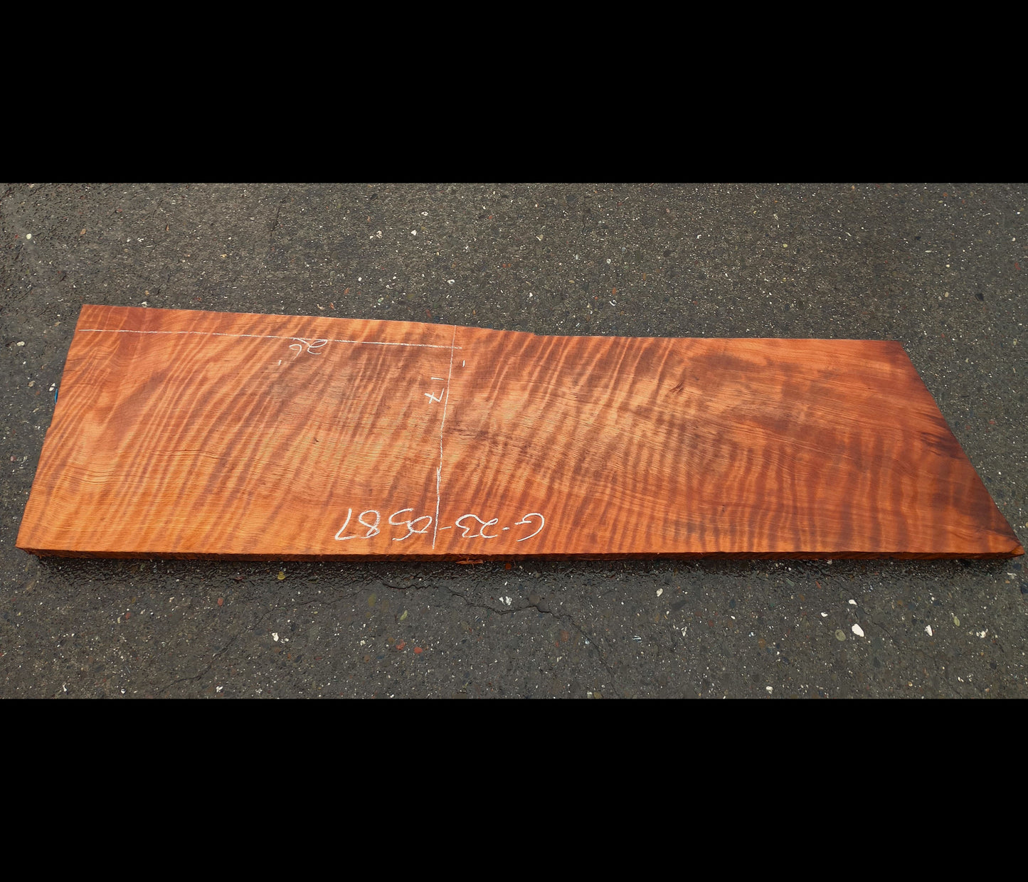Quilted redwood curly | craft woods | DIY craft woods | g23-0587