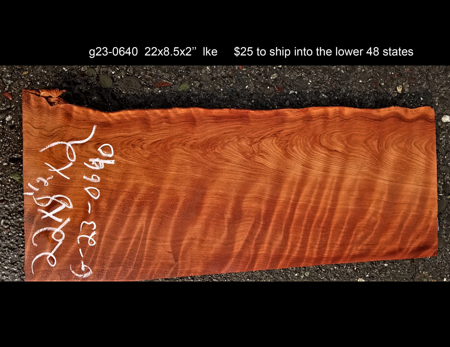 quilted redwood | guitar billet | wood turning | DIY crafts bl23-0640