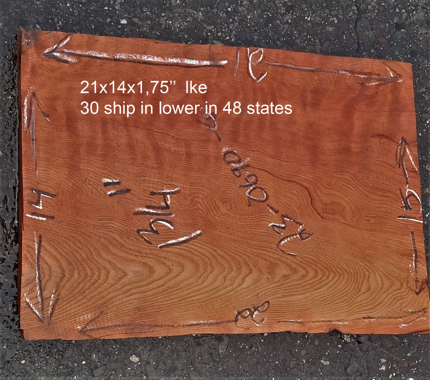 Quilted redwood | guitar billet | wood turning | DIY crafts | g23-0690
