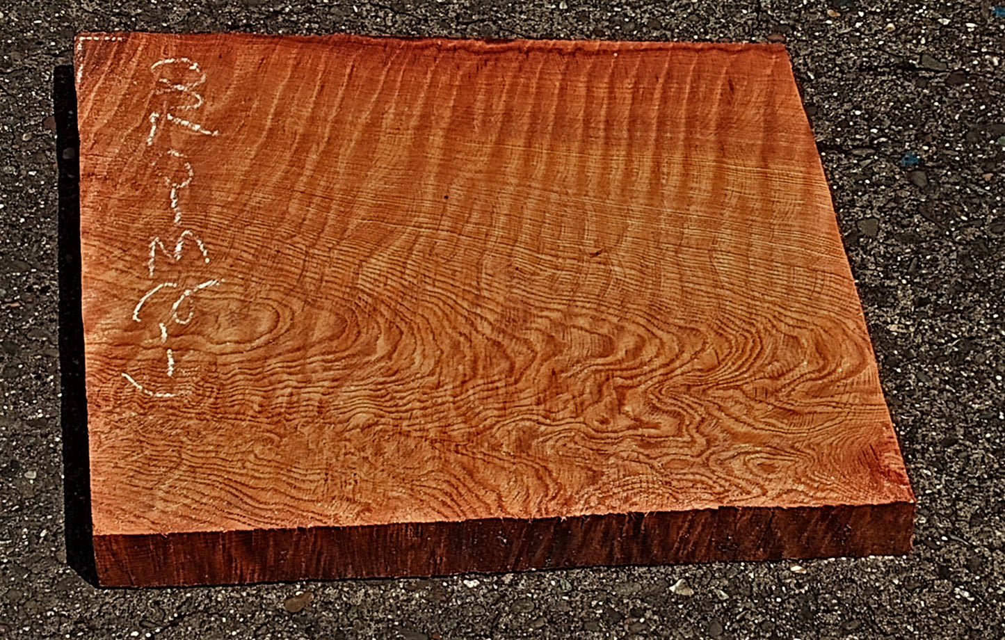 Quilted redwood | guitar billet | wood turning | DIY crafts | g23-0700