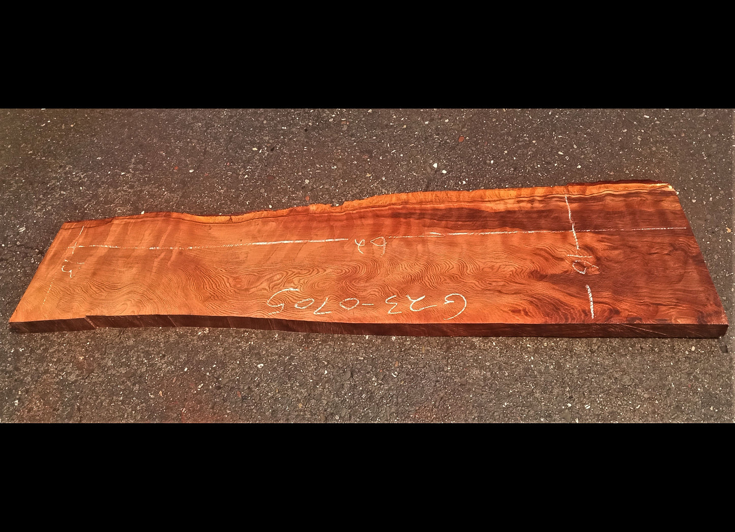 Quilted redwood | guitar billet | wood turning | DIY crafts | g23-0705