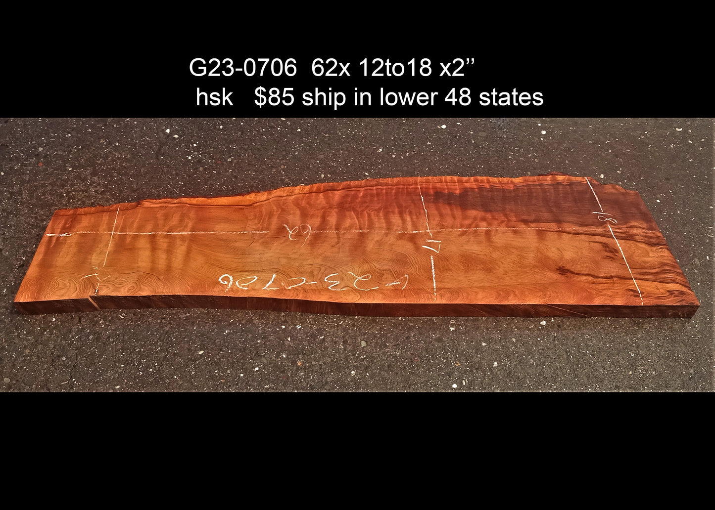 Quilted redwood | guitar billet | wood turning | DIY crafts | g23-0706