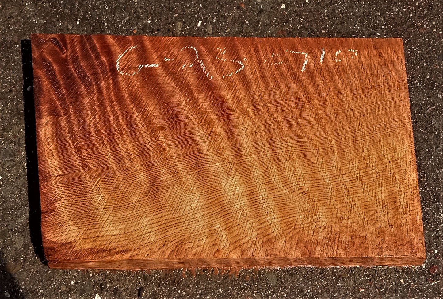 Quilted redwood | guitar billet | wood turning | DIY crafts | g23-0710
