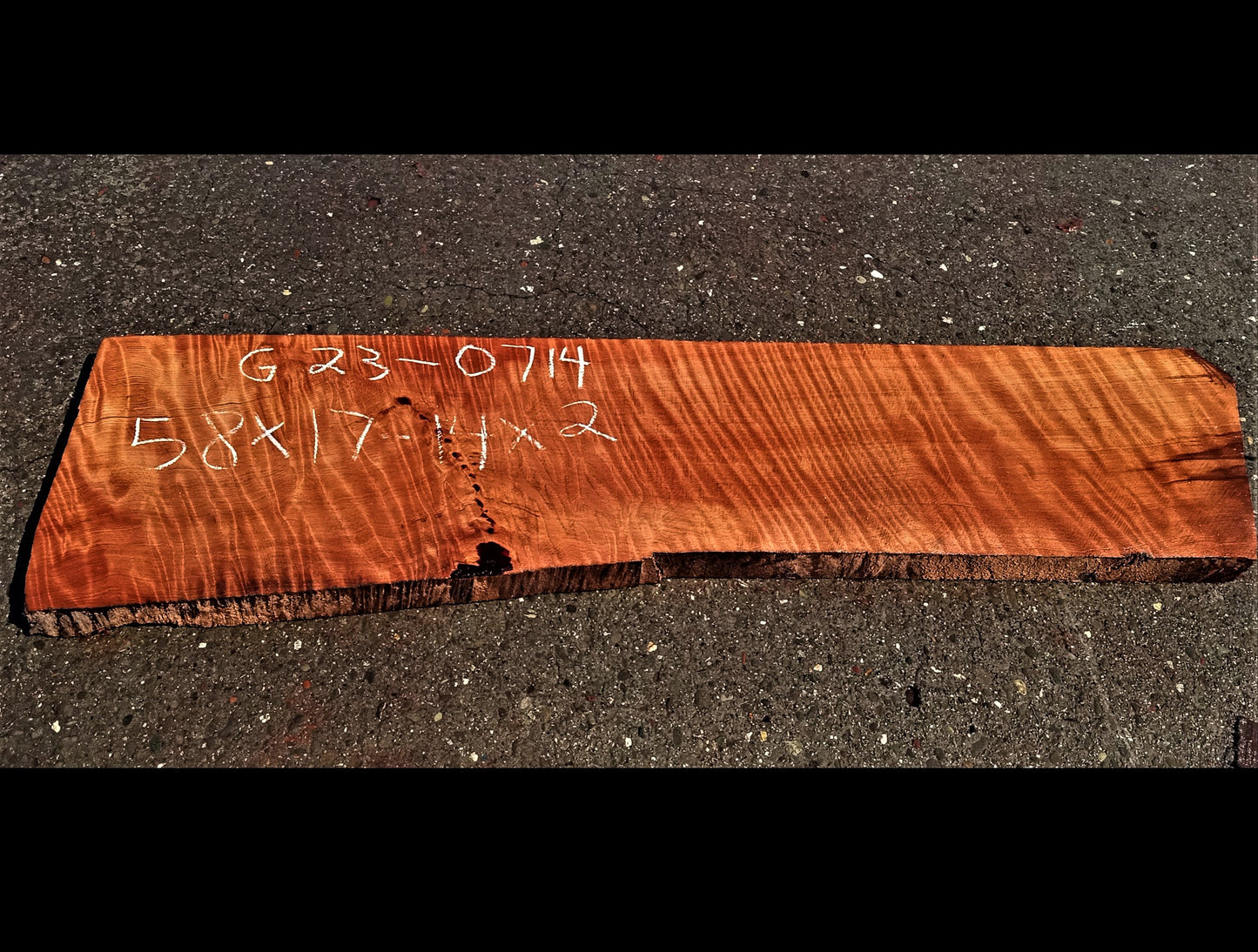 Quilted redwood | guitar billet | wood turning | DIY crafts | g23-0714