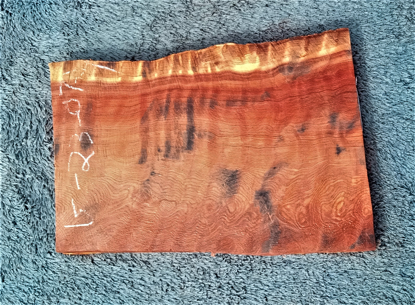 Quilted redwood | guitar billet | wood turning | DIY crafts | g23-0724