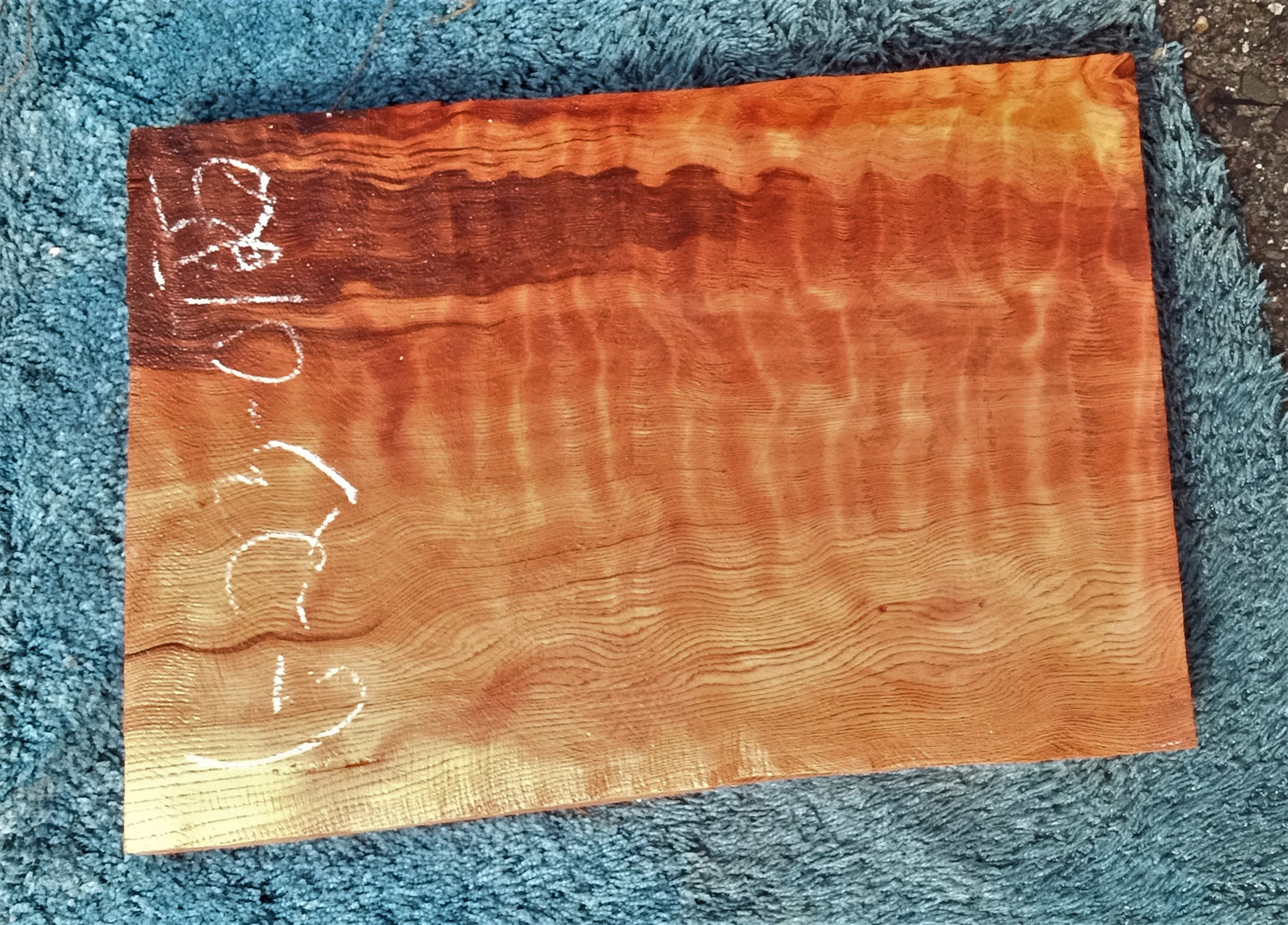 Quilted redwood | guitar billet | wood turning | DIY crafts | g23-0725