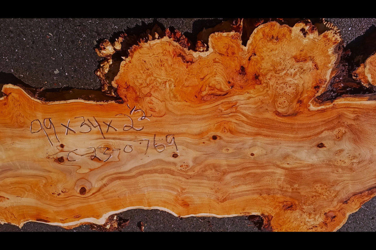 Mappa burl | Poplar | river table | live edge slab | DIY ideas | p23-0769