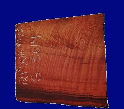 curly Redwood | DIY | Craft Wood | guitar billet curly | r26-3614