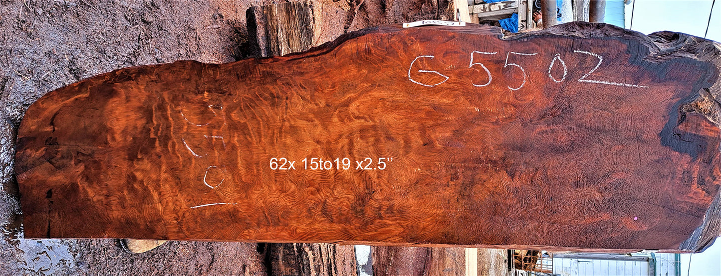 Quilted Redwood | guitar billet | DIY wood crafts | luthier wood | g5502