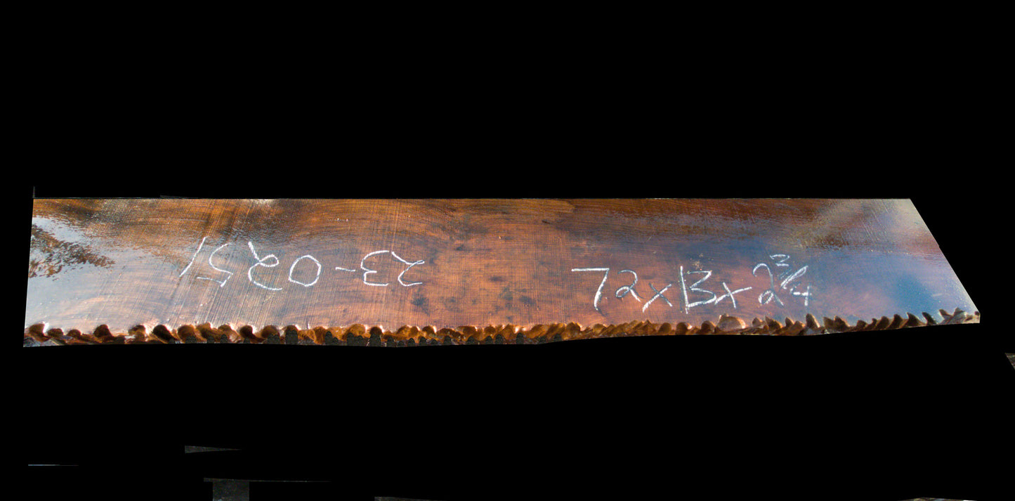 Redwood fireplace mantel shelf | Live edge | carved | Hall table | m23-0251