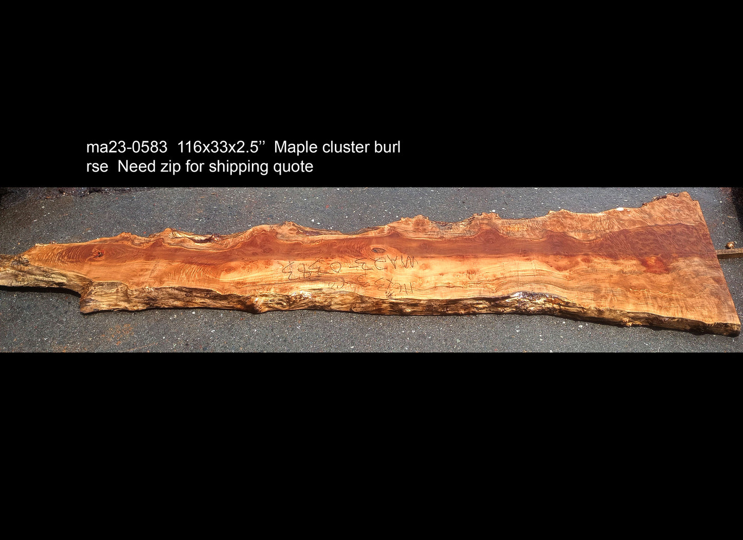 Maple burl | epoxy river table | live edge slab | DIY ideas | ma23-0383