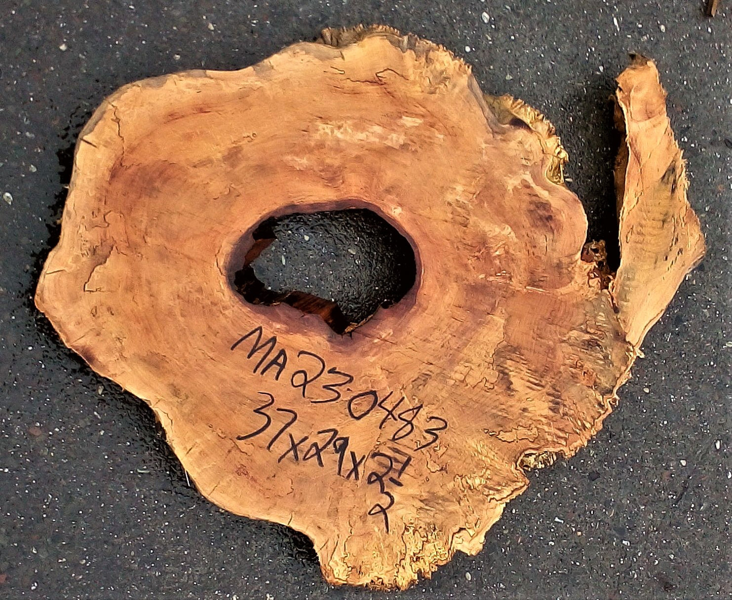 Maple | burl table | exotic wood | epoxy river table | DIY | ma23-0483