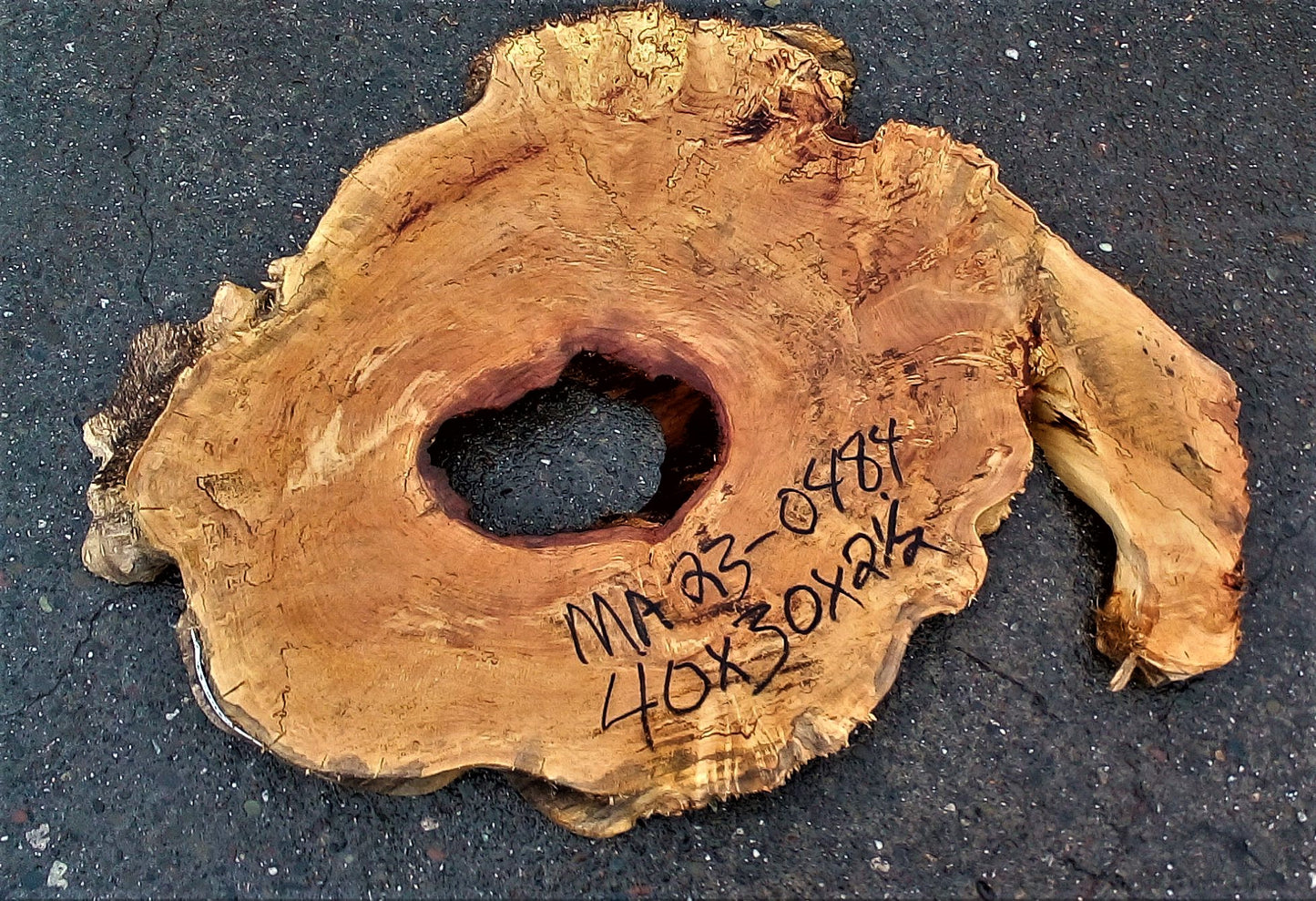 Maple | burl table | exotic wood | epoxy river table | DIY | ma23-0484