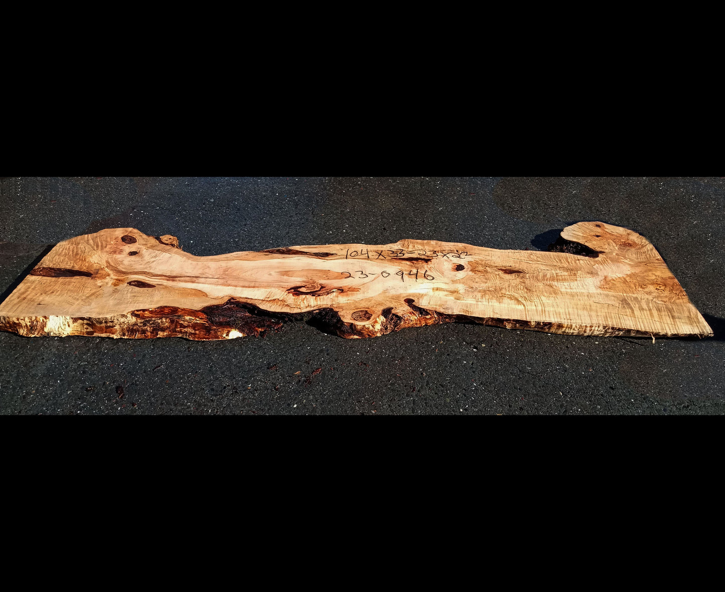 quilted maple slab | craft woods | DIY | river table | ma23-0946