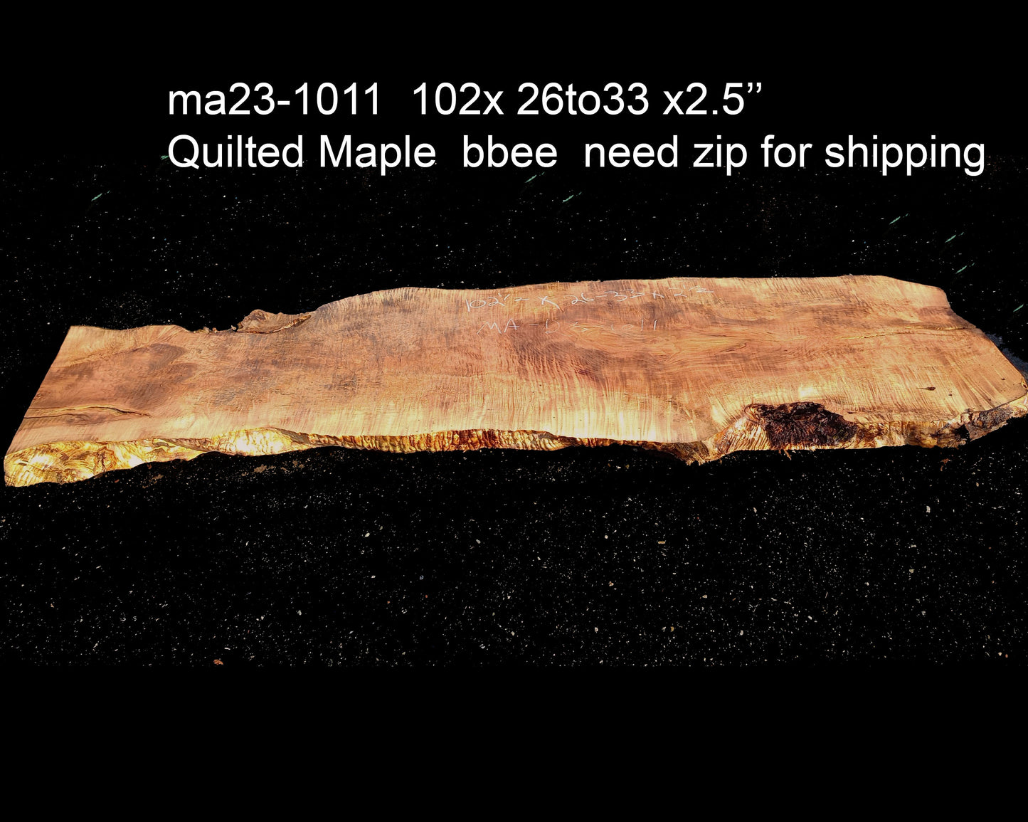 quilted maple slab | craft woods | DIY | river table | ma23-1011