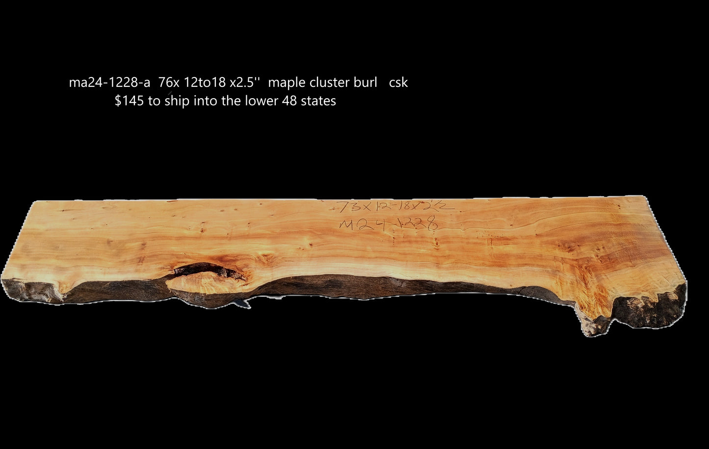 Maple Cluster Burl | Charcuterie | Serving Tray | DIY | hall table | MA24-1228