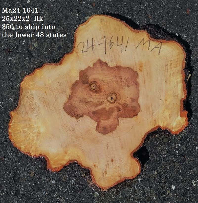 Maple Burl slab | live edge | cookie cut | DIY | End Table | Ma24-1641