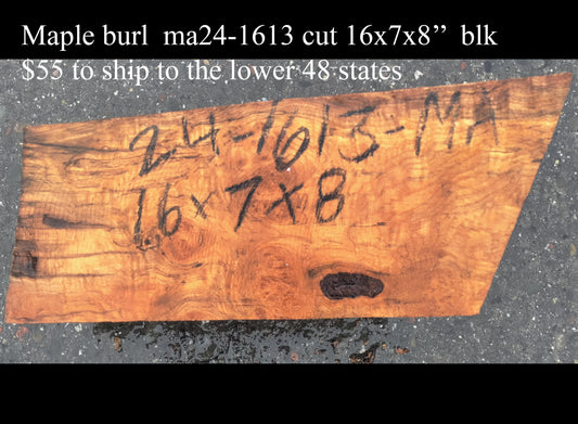 Maple burl | wood turning | Craft Woods | DIY crafts | ma24-1613