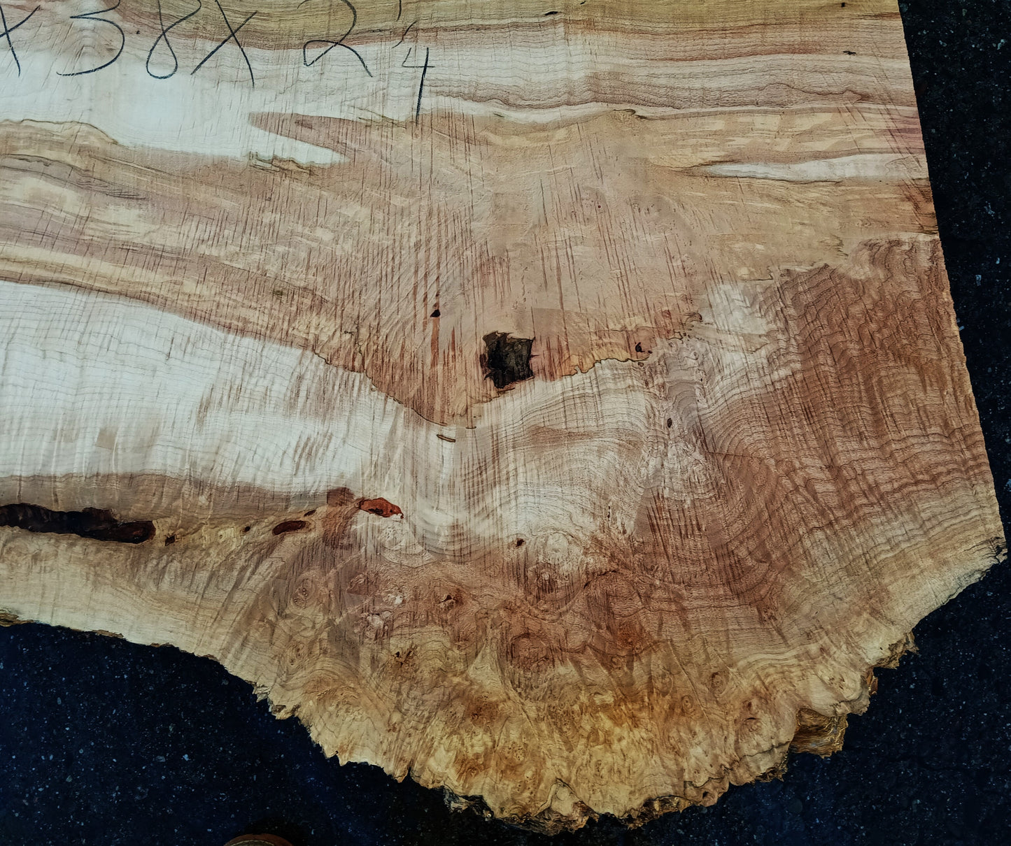 Figured Maple Burl | Live Edge Table | Wood Craft | DIY | MA25-0000