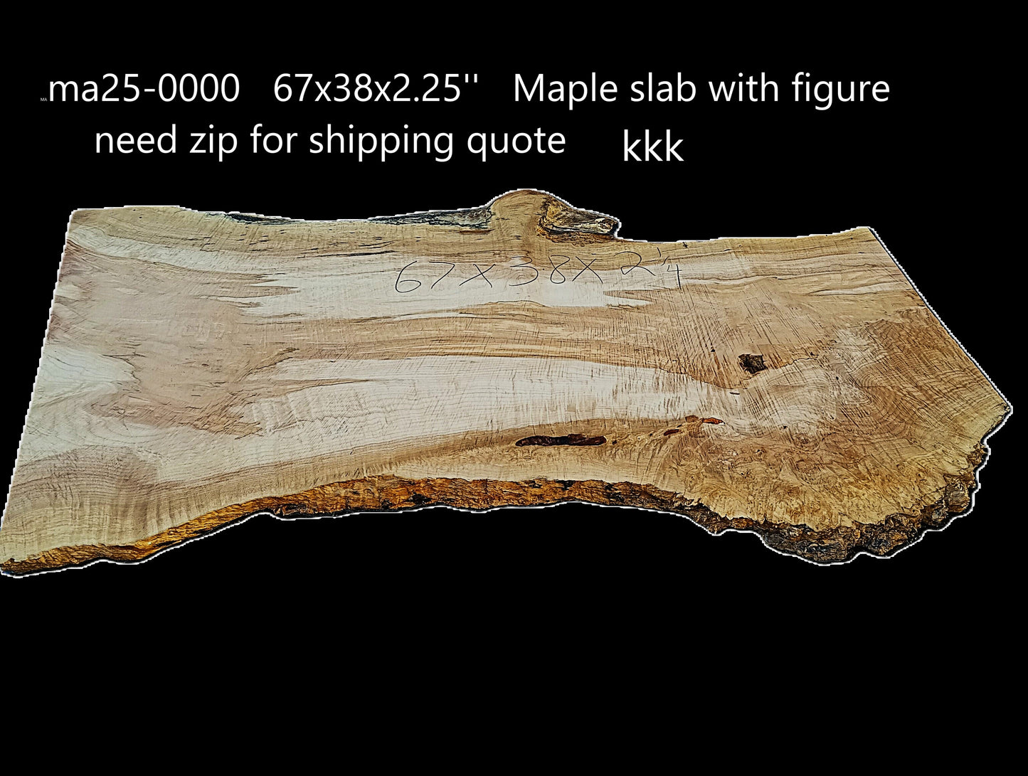Figured Maple Burl | Live Edge Table | Wood Craft | DIY | MA25-0000