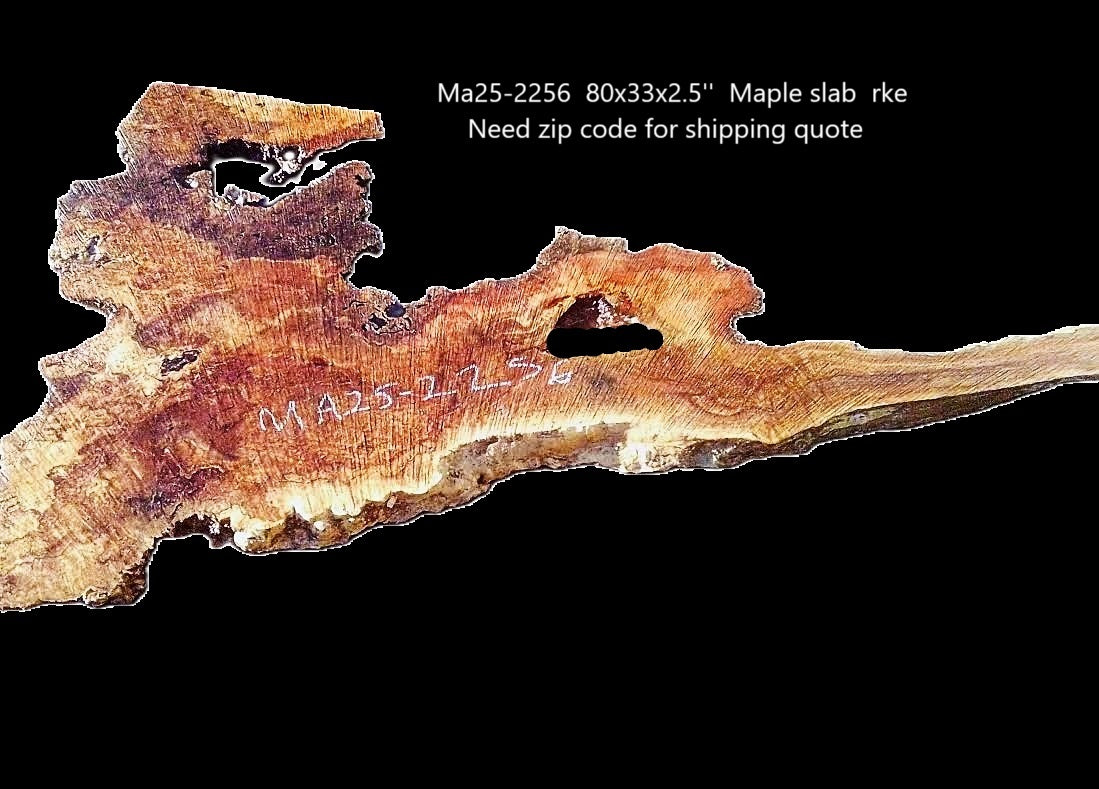 Maple Burl Slab | Live Edge | River Table | DIY | Ma25-2256