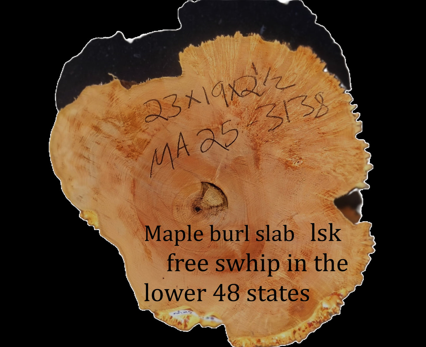 Maple Burl | Live Edge | River Table | DIY | M25-3138