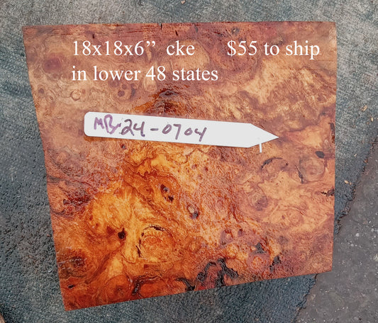 Myrtle Wood | bowl turning | burl block | DIY Wood turning  | Mrt24-0704