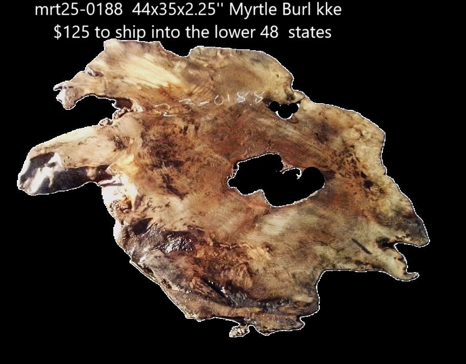 Myrtle Burl Slab | DIY | Table | Craft Wood | River Table | Mrt25-0188