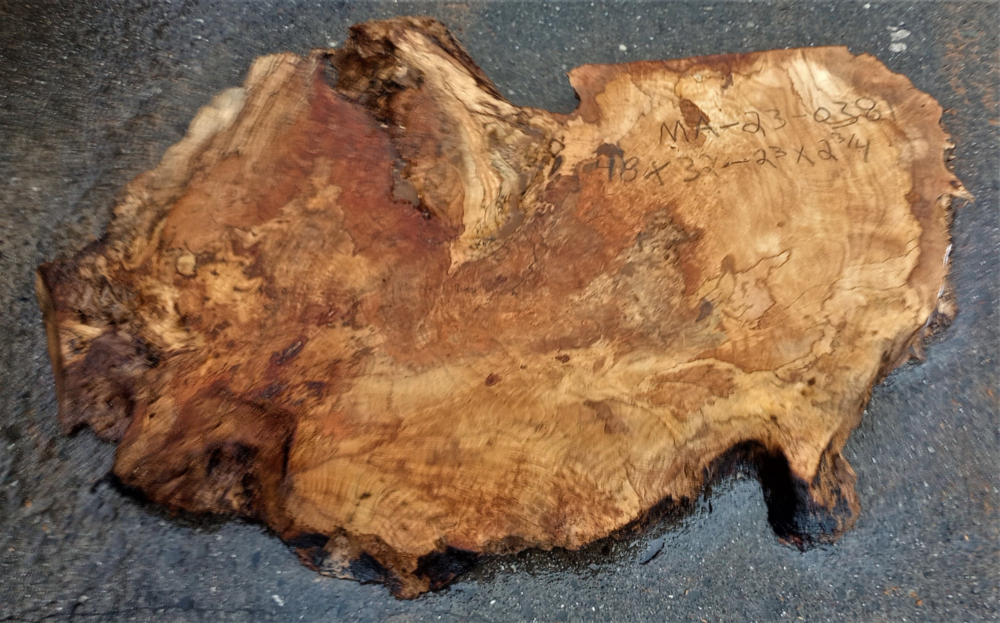 Myrtle burl | epoxy river table | exotic wood | Bay Laurel | DIY | ma23-0381