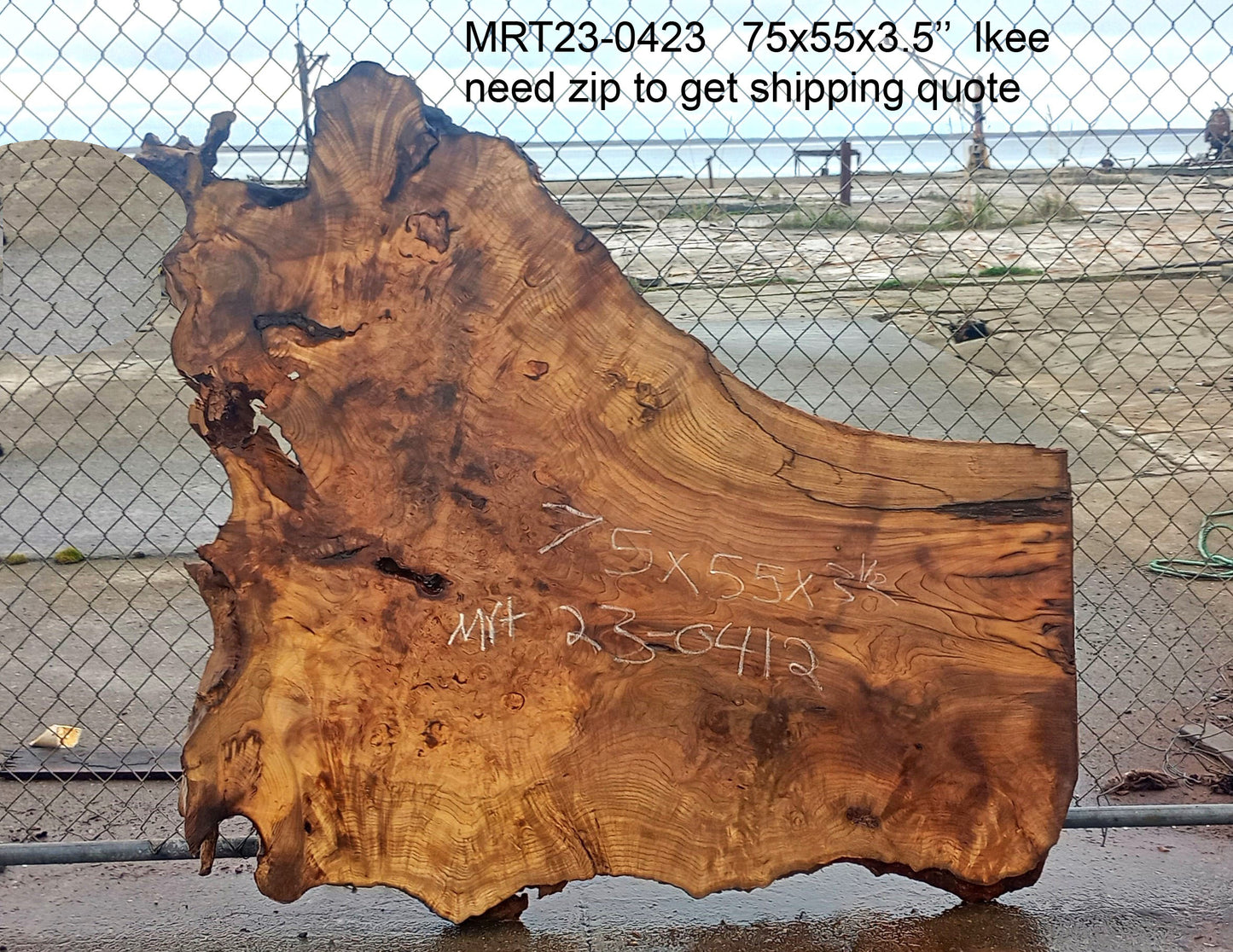 myrtle wood | burl slab | epoxy river table | DIY wood | mrt23-0412