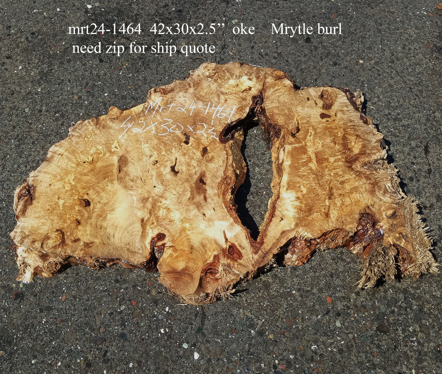 Epoxy River Table | DIY Crafts | Myrtle Burl | MRT24-1464