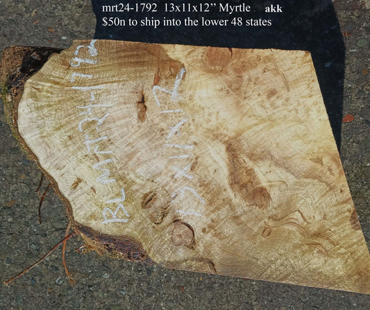 Myrtle Burl Cap | Craft Wood | DIY | Bowl Turning | Ma24-1792