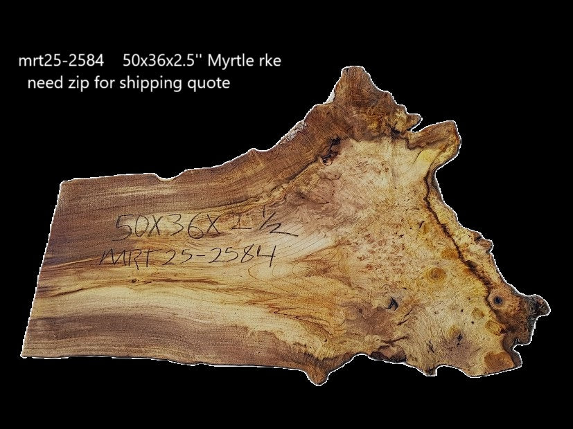 Myrtle Burl Slab | DIY | Table | Craft Wood | River Table | Mrt25-2584