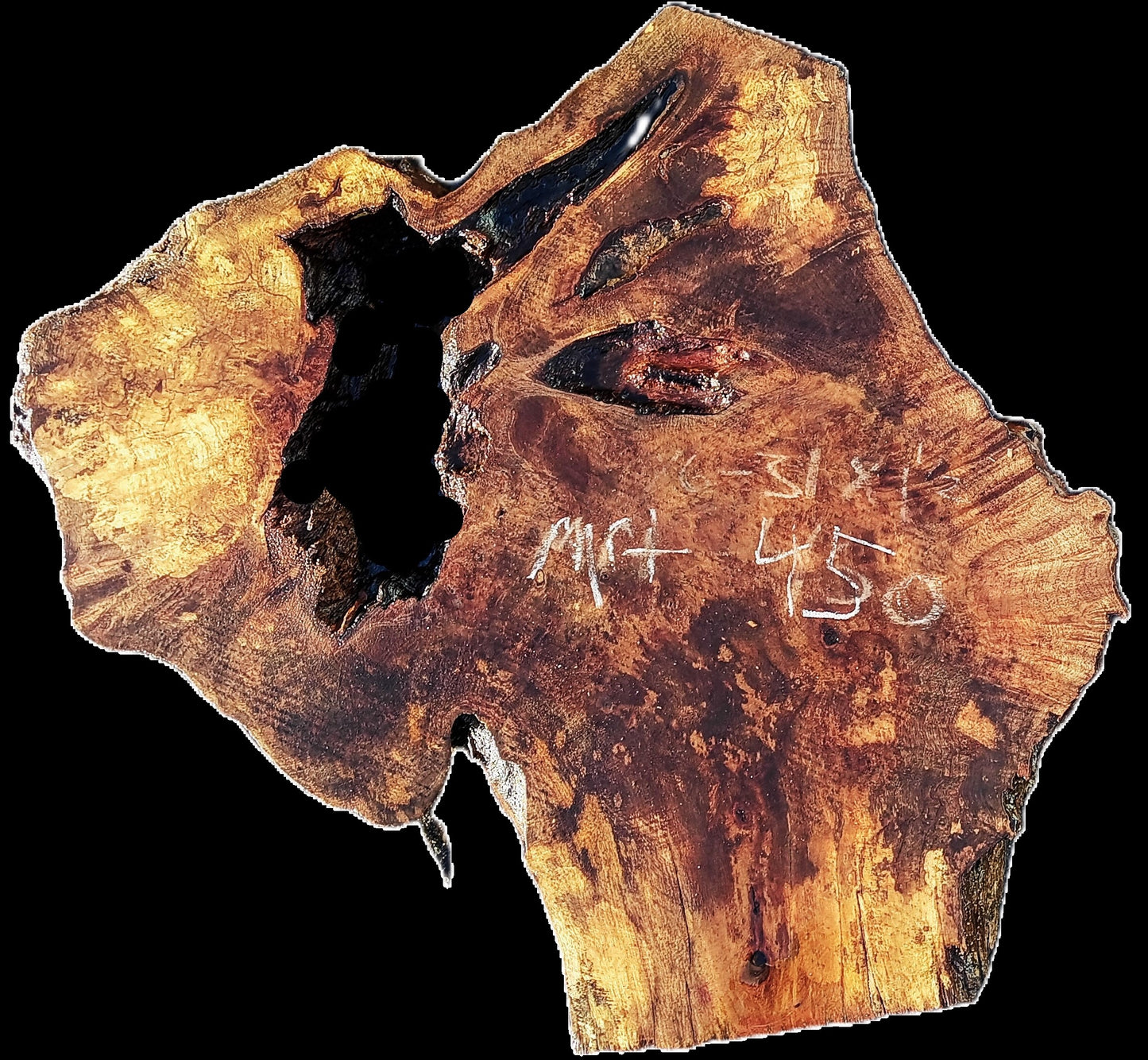 Myrtle Burl Slab | Live Edge | River Table | DIY | Mrt25-450