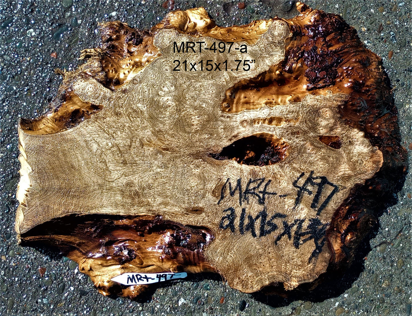 Myrtle burl | live edge slab | Bay Laurel | DIY wood ideas | mrt497