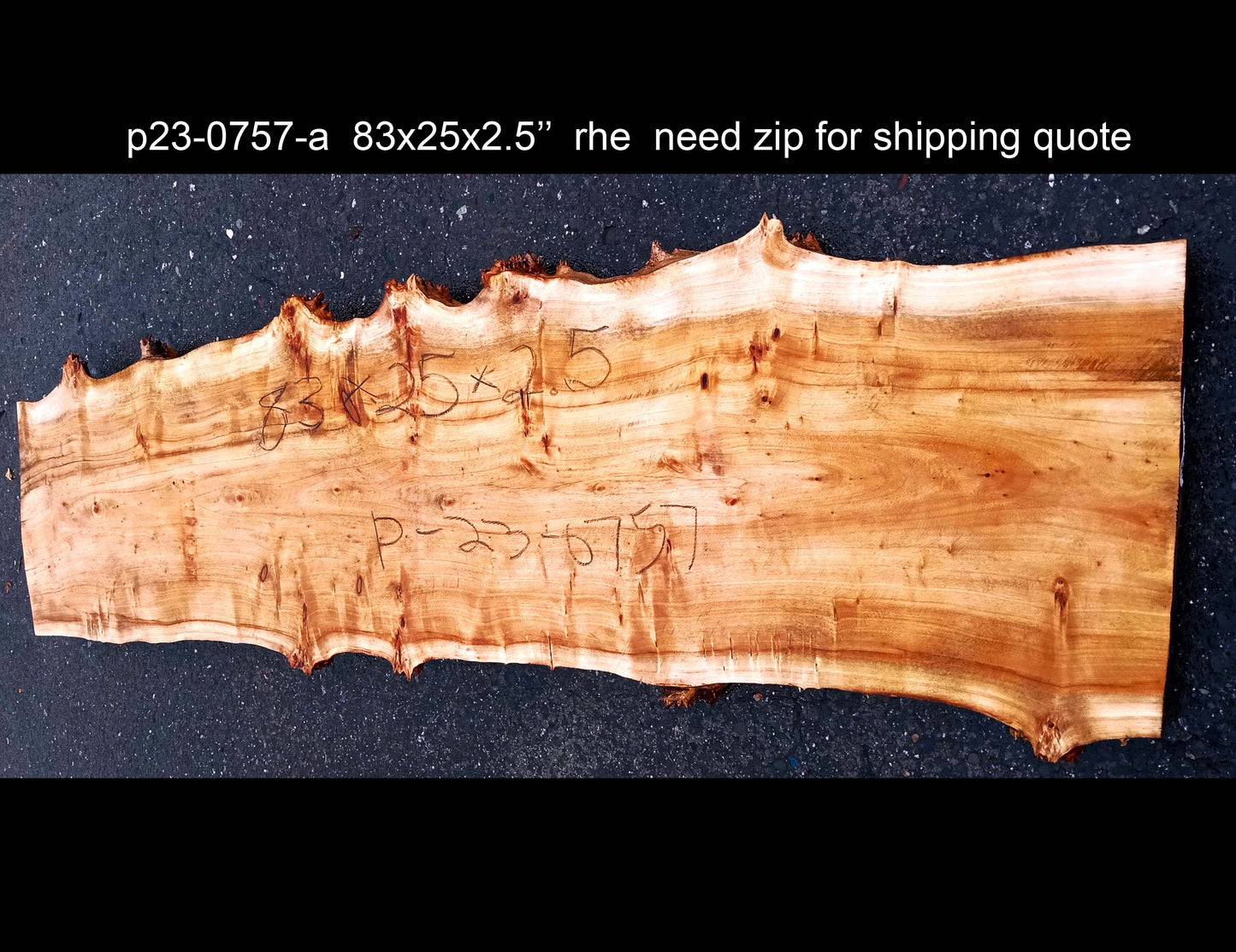 Mappa burl | Poplar | river table | live edge slab | DIY ideas | p23-0757