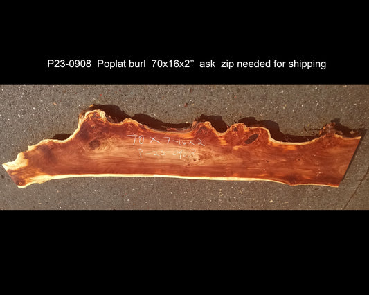 Mappa burl | Poplar | river table | live edge slab | DIY ideas | p23-0908