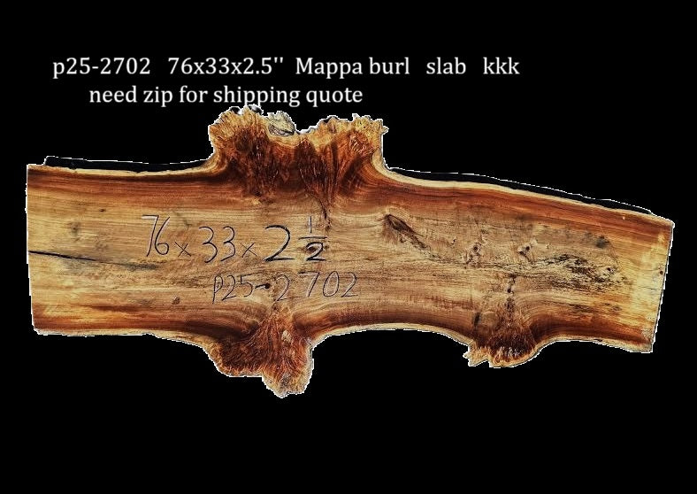 Mappa Burl Slab | Live Edge | River Table | DIY | P25-2702