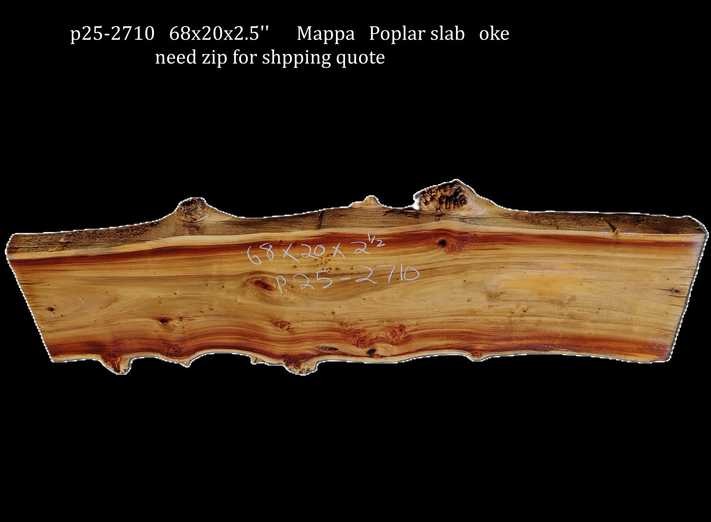 Mappa Burl | Cottonwood | Poplar | River Table | DIY | P25-2710
