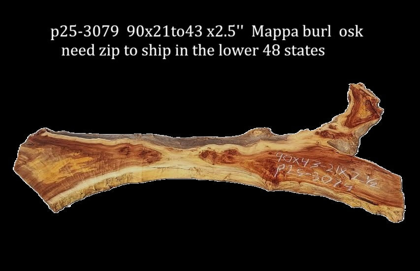 Mappa Burl | Craft Woods | DIY | River Table | P25-3079