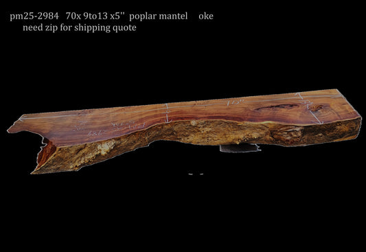 Poplar mantel or shelf | Hall table | DIY | pm25-2984