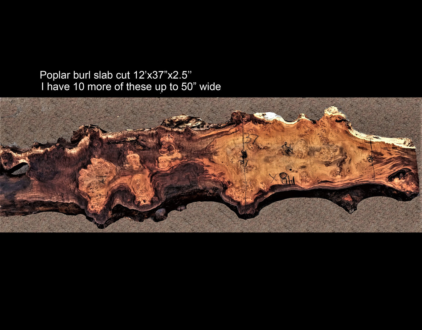 Poplar burl | epoxy river table | live edge slab | DIY ideas | p23-0002