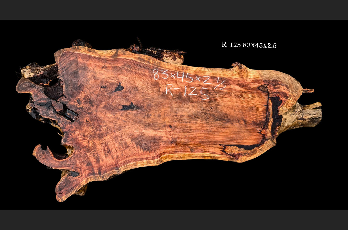 Live Edge Redwood | DIY craft wood | Table | Curly Redwood | R-125
