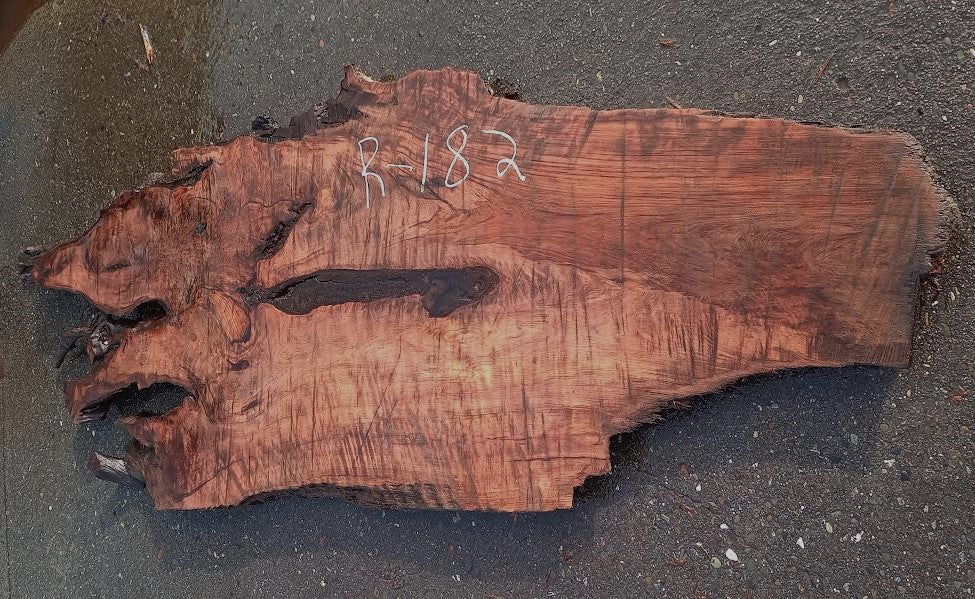 Redwood table | bar top | Live edge | curly redwood | headboard | r182