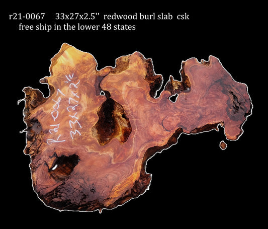 Redwood Burl | DIY | Craft Wood | River Table | R21-0067