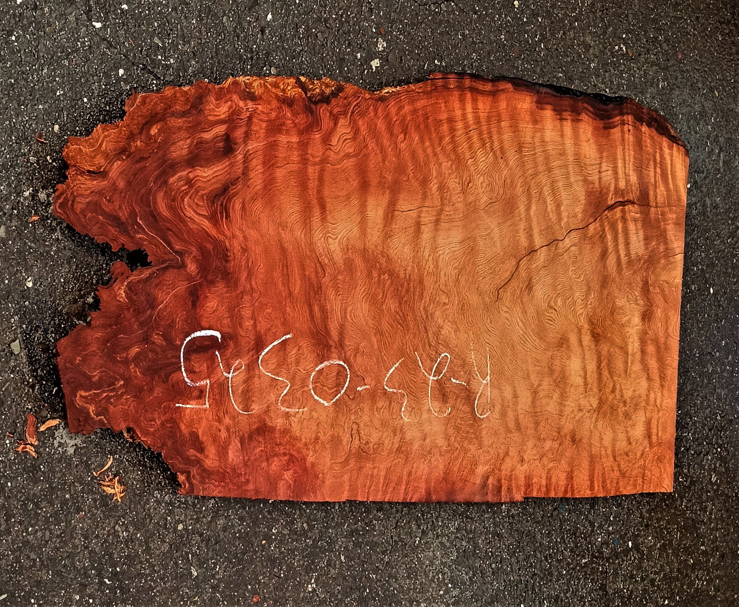 quilted Redwood slab | guitar billet | epoxy river table | DIY crafts | r23-0325