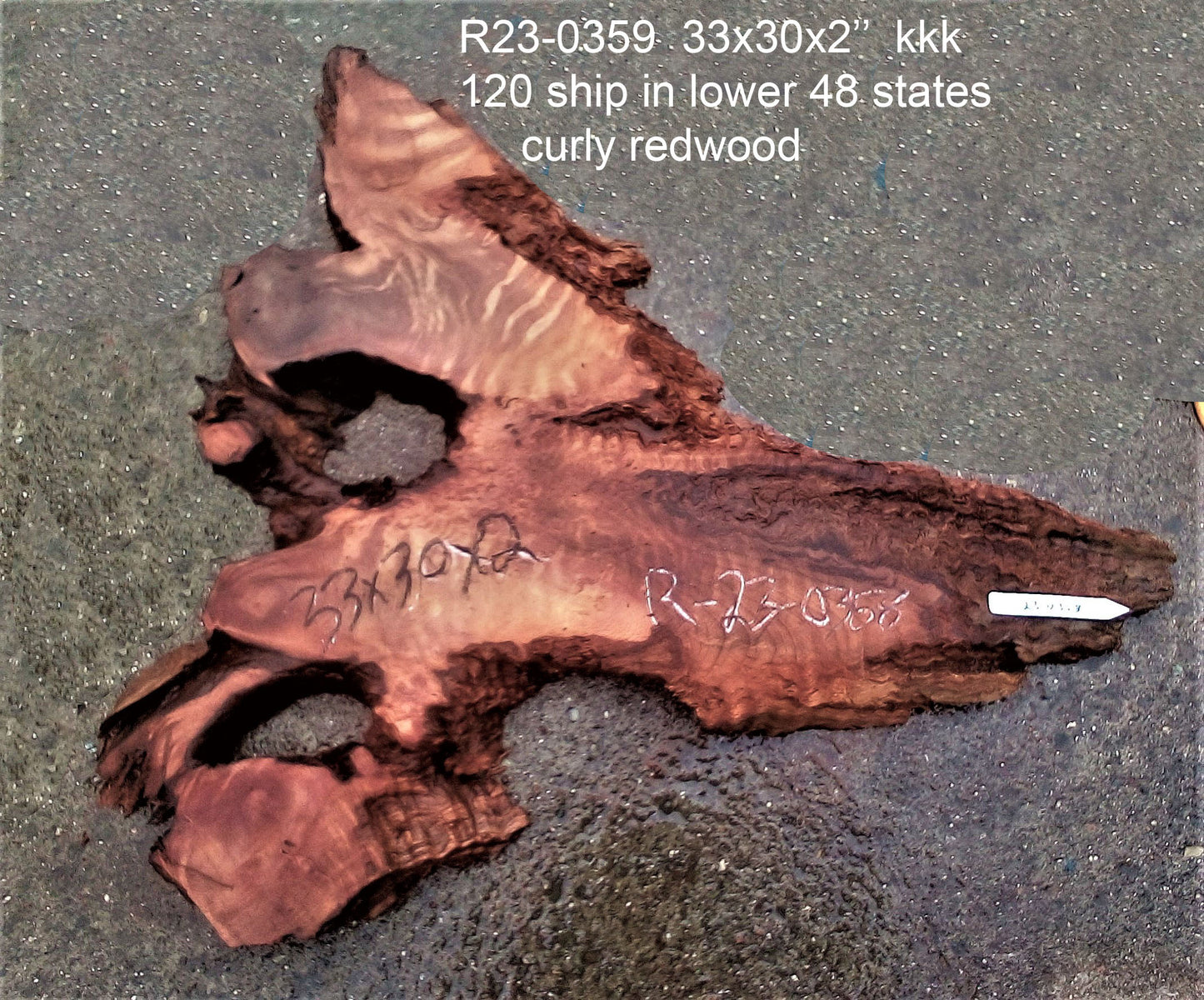quilted redwood slab | live edge | epoxy river table | headboard | r23-0358