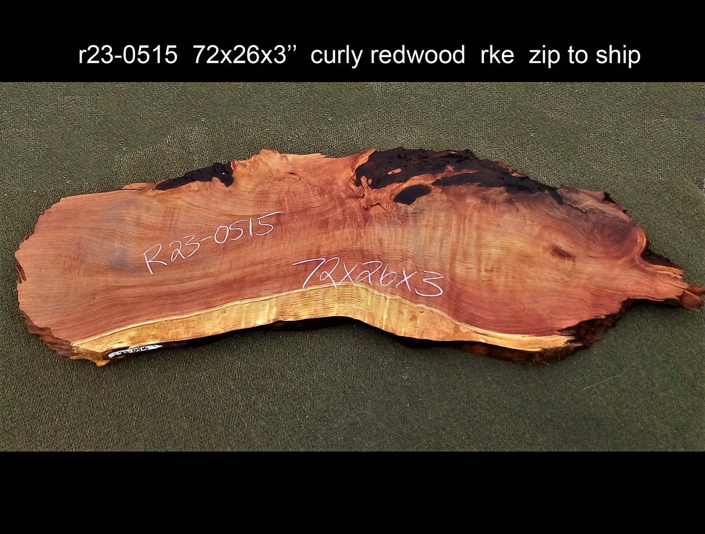 curly redwood | epoxy river table | DIY crafts | table | rt23-0515